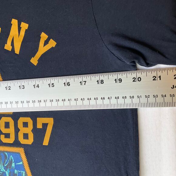 Aeropostale Men T-shirt size M Tall Blue ShortSleeve Big Logo A - Picture 3 of 7